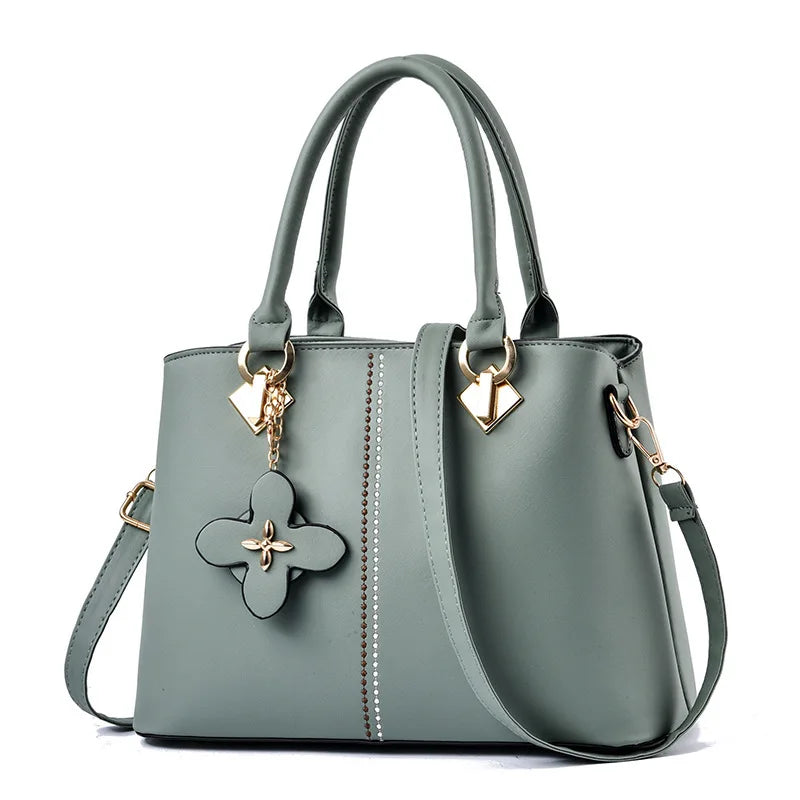 Women Leather Tassel Crossbody Shoulder Bag