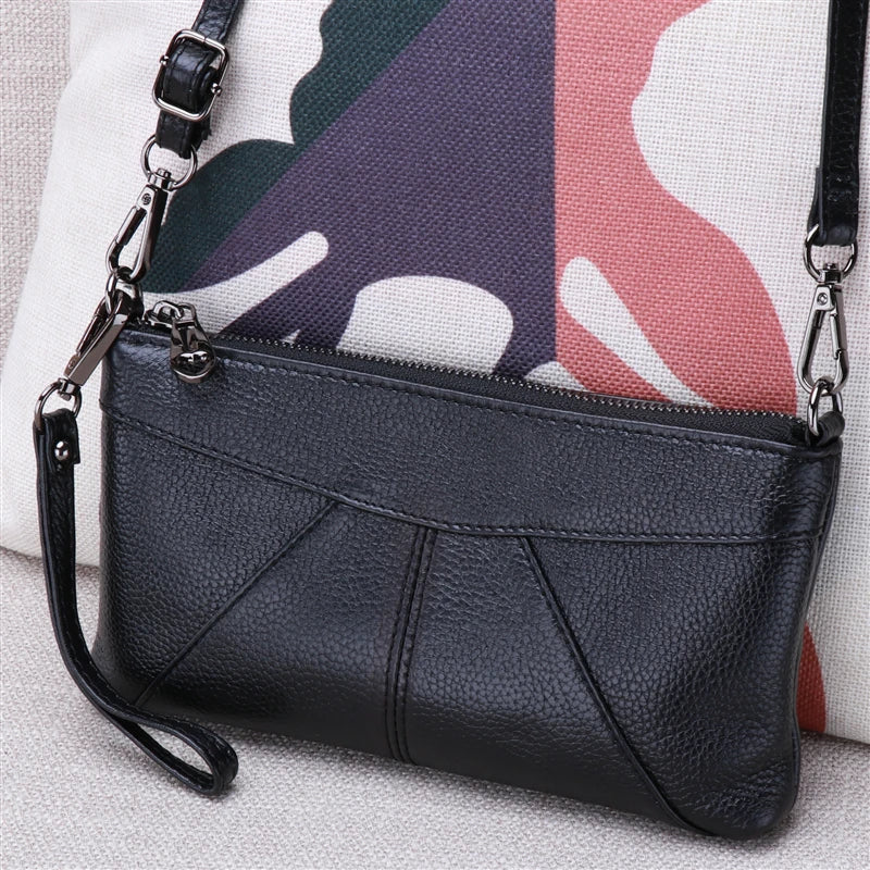 Leather Clutch Bag Shoulder Crossbody Bags Envelope Purse Wallets