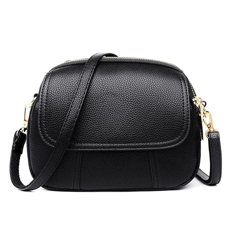 Small Pu Leather Handbags for Women Strap Decorated Messenger Bags