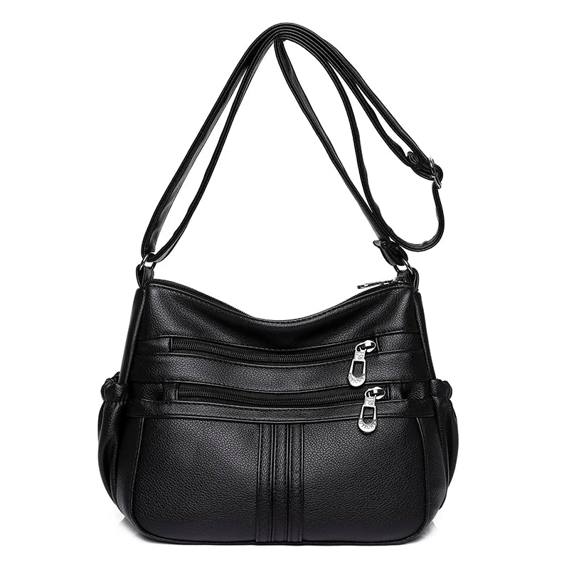 Soft Waterproof Leather Handbags Shoulder High Bags For Ladies Crossbody Bags