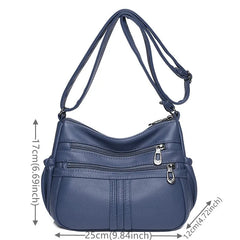Soft Waterproof Leather Handbags Shoulder High Bags For Ladies Crossbody Bags