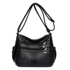 Soft Waterproof Leather Handbags Shoulder High Bags For Ladies Crossbody Bags