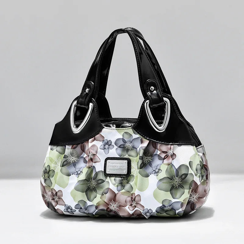 Women's PU Leather Handle Bag Lady Tote Big Capacity Shoulder Bag