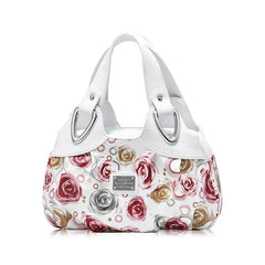 Women's PU Leather Handle Bag Lady Tote Big Capacity Shoulder Bag