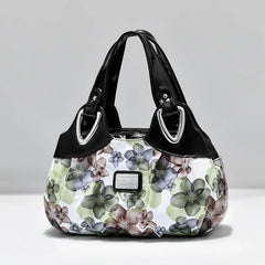 Women's PU Leather Handle Bag Lady Tote Big Capacity Shoulder Bag