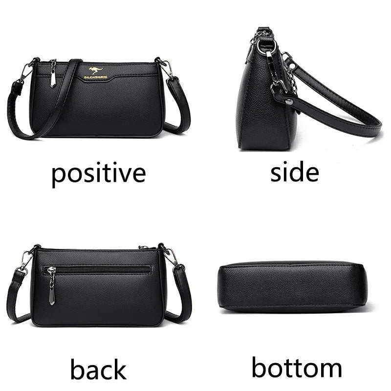 Retro Striped Women's Shoulder Bag Solid Summer Messenger Sac