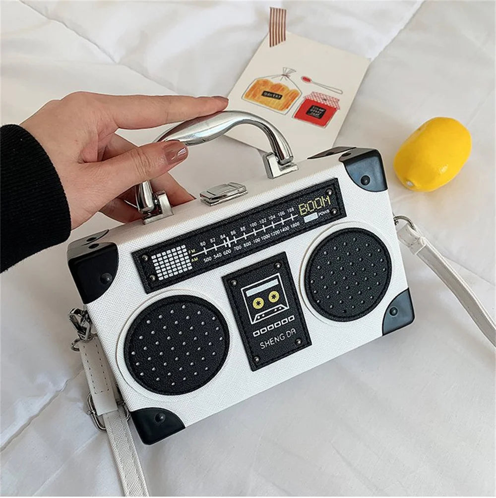 Women's Shoulder Bag Radio Shape Bag One Shoulder Pouch