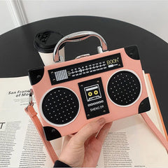 Women's Shoulder Bag Radio Shape Bag One Shoulder Pouch