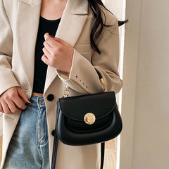 Women's PU Leather Crossbody Bag Chains Shoulder Bag