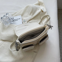 Lady Shoulder Bag PU Leather Chain Mobile Wallet Casual Women's Messenger Bag