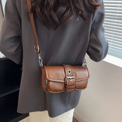 Lady Shoulder Bag PU Leather Chain Mobile Wallet Casual Women's Messenger Bag