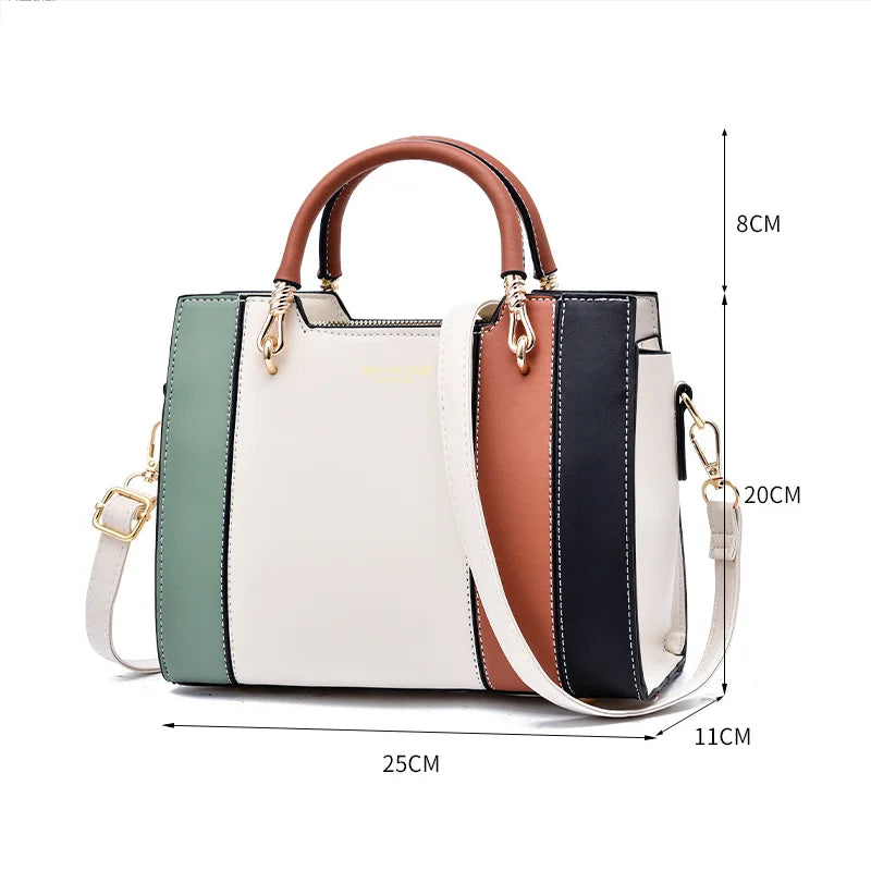 Leather Crossbody Bag for Women Large Capacity Shoulder Tote