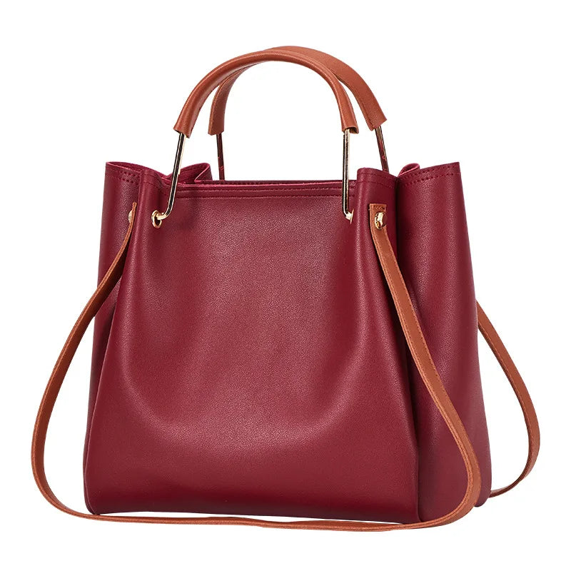 2020 Women's Leather Shoulder Bag Big Capacity Tote Crossbody Handbag
