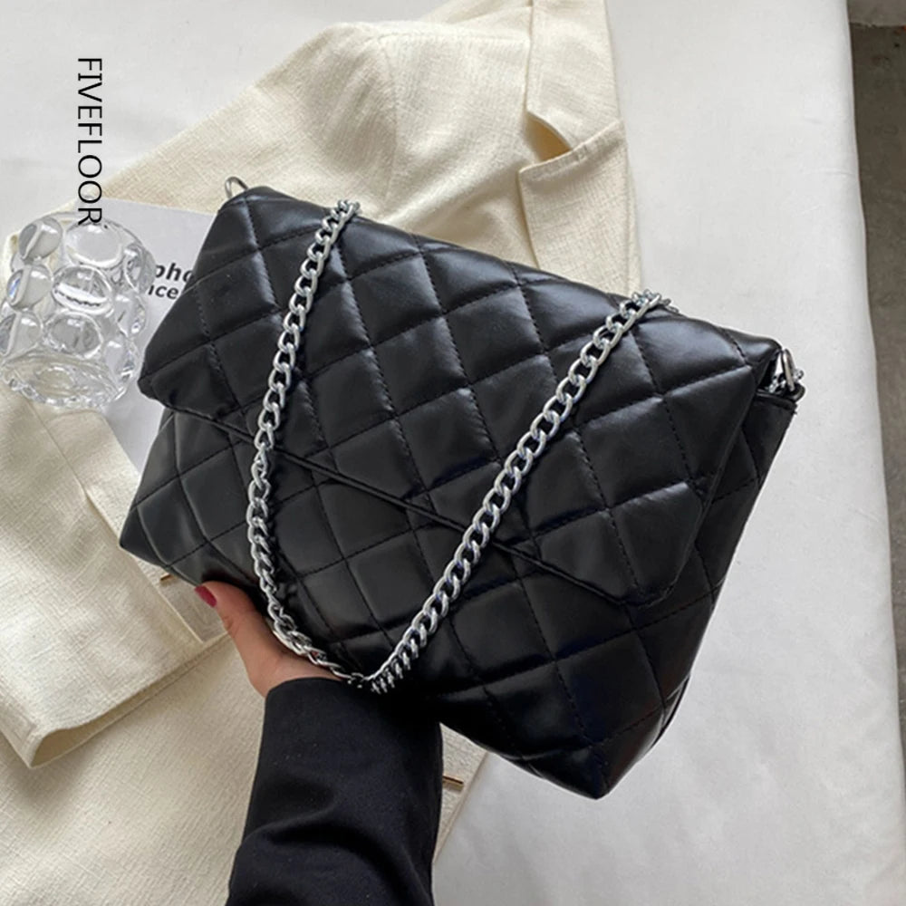 Lozenge Shoulder Bag Crossbody PU Leather Armpit Bag