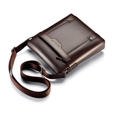 Men Business Messenger Bags PU Leather Crossbody Bag Vintage