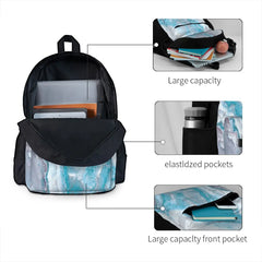 Mermaid Faux Agate 2 Backpacks Men's and Women's Bags