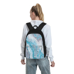 Mermaid Faux Agate 2 Backpacks Men's and Women's Bags