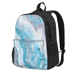 Mermaid Faux Agate 2 Backpacks Men's and Women's Bags