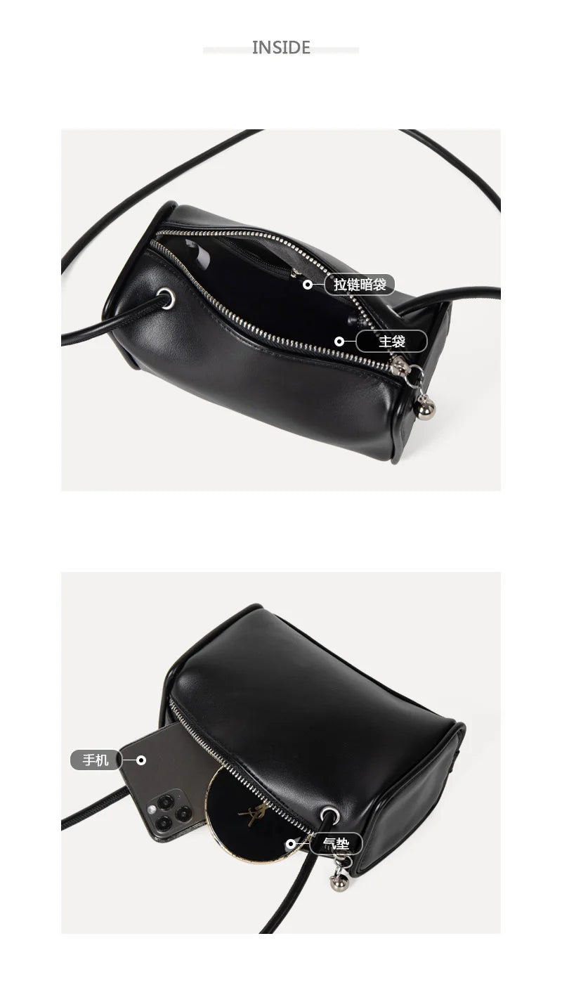 Women's Messenger Bag Crossbody Shoulder Bag PU Leather Boston Bag