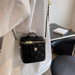 Small Crossbody Bags Women's Lingge Handbag Square Shoulder Bag
