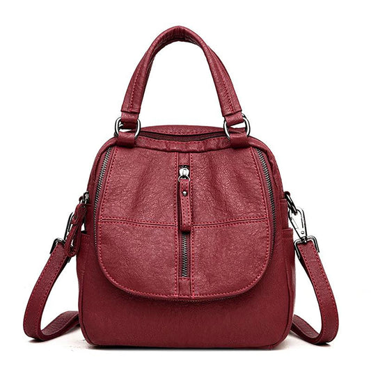 Multifunction PU Leather Backpack for Women