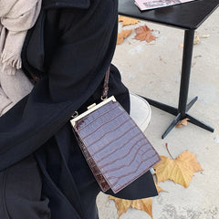 Stone Pattern Crossbody Bag Small Handbag