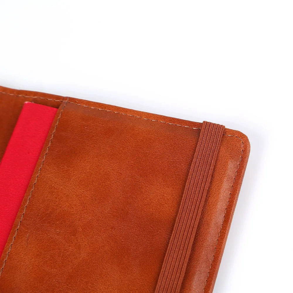 Passport Holder Document Organizer Leather Cover for Car Documents