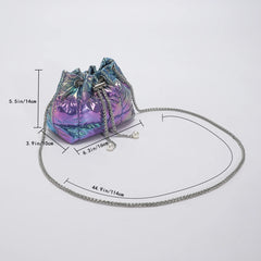 Purple Quilted Cotton Shoulder Bag for Women
