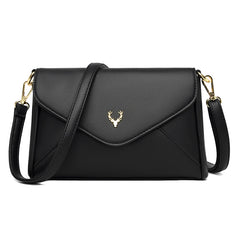 Leather Shoulder Bag Small Flap Messenger Bags Women Crossbody