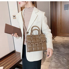 Retro Chain Women Tote Handbag High Leather Women's Shoulder Bags