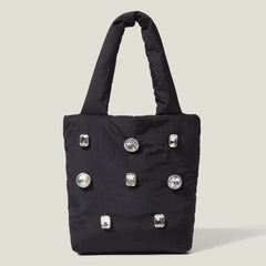 Rhinestone Totes Bag Nylon Printed Handbag