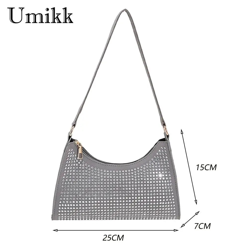 Shining Rhinestones Shoulder Bag for Women