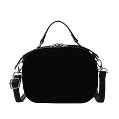 Leather Flap Bag Large Capacity Women Shoulder Crossbody Rivets Tote Handbag
