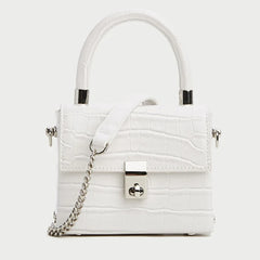 Crocodile Pattern Small Square Bag Single Shoulder Messenger Bag