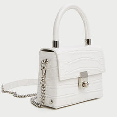 Crocodile Pattern Small Square Bag Single Shoulder Messenger Bag