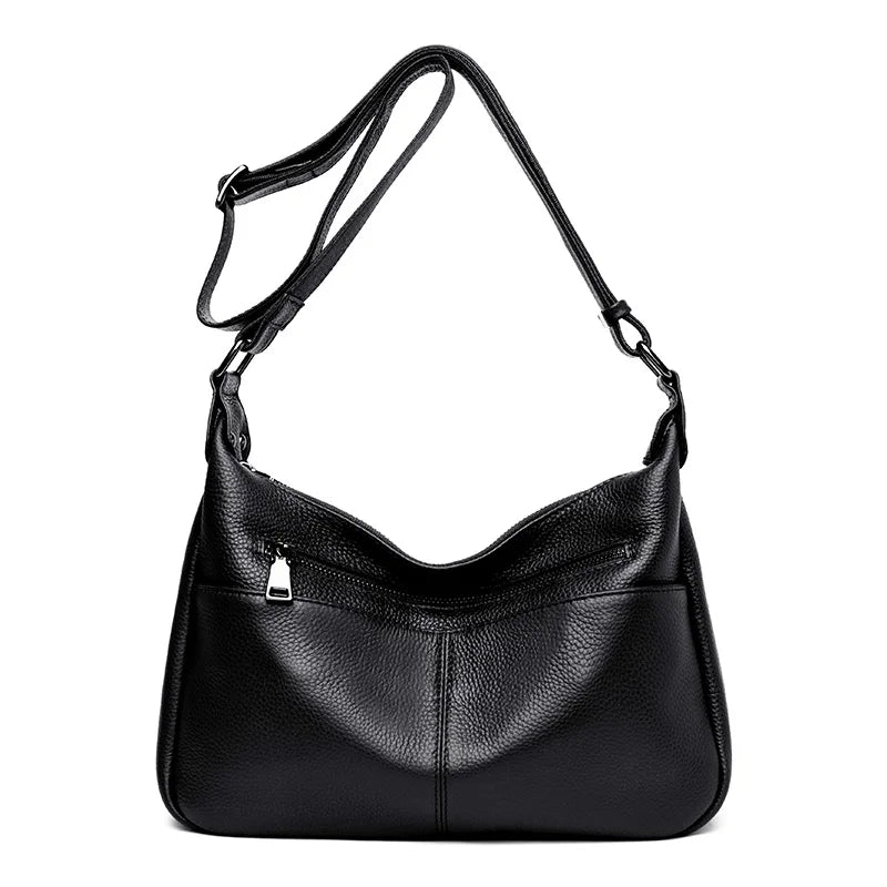 Soft Leather Handbag High Cow Leather Crossbody Bag for Women Large