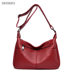 Soft Leather Handbag High Cow Leather Crossbody Bag for Women Large