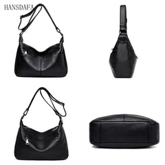 Soft Leather Handbag High Cow Leather Crossbody Bag for Women Large