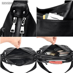 Soft Leather Handbag High Cow Leather Crossbody Bag for Women Large