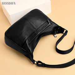 Soft Leather Handbag High Cow Leather Crossbody Bag for Women Large