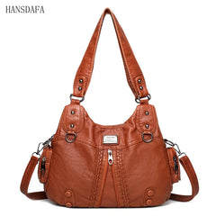 Soft Leather Handbags High Woman Messenger Bag