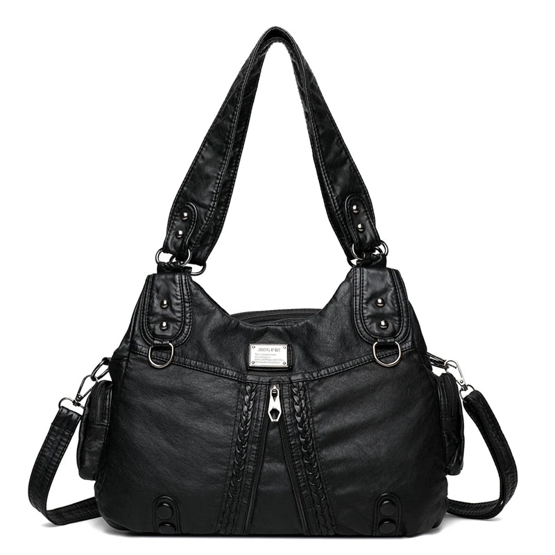 Soft Leather Handbags Women's Bags High Woman Messenger Bag