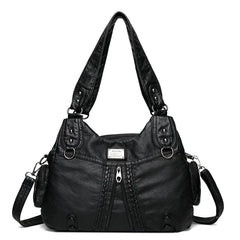 Soft Leather Handbags Women's Bags High Woman Messenger Bag