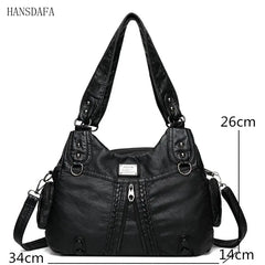 Soft Leather Handbags High Woman Messenger Bag