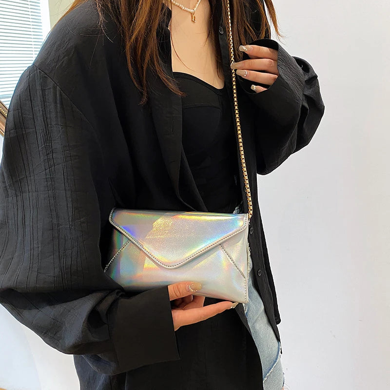 Soild Flap Chain Crossbody Bags For Women Shoulder Bag