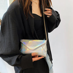 Soild Flap Chain Crossbody Bags For Women Shoulder Bag