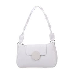 Square Flap Bag PU Leather Women's Handbag Stone Pattern Chain Shoulder
