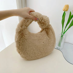 Winter Tote Bag Shoulder Handbag Women Purses Ladies Totes