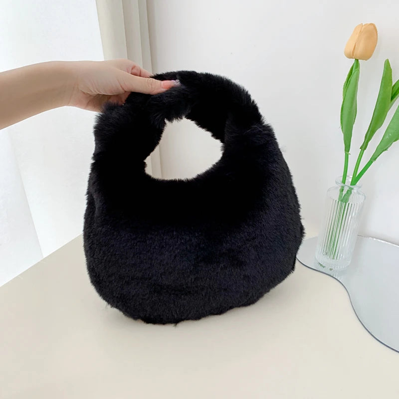 Winter Tote Bag Shoulder Handbag Women Purses Ladies Totes