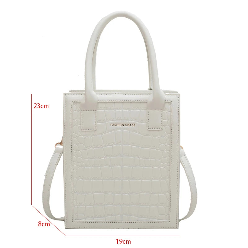 Crocodile Small Crossbody Bag Women Handbag Purse Leather Shoulder Lady